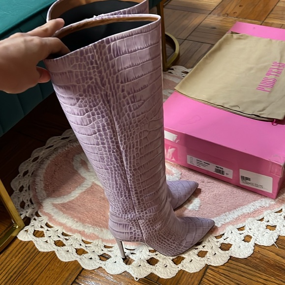 Paris Texas Lilla embossed croco stiletto boot 37 - Picture 5 of 11